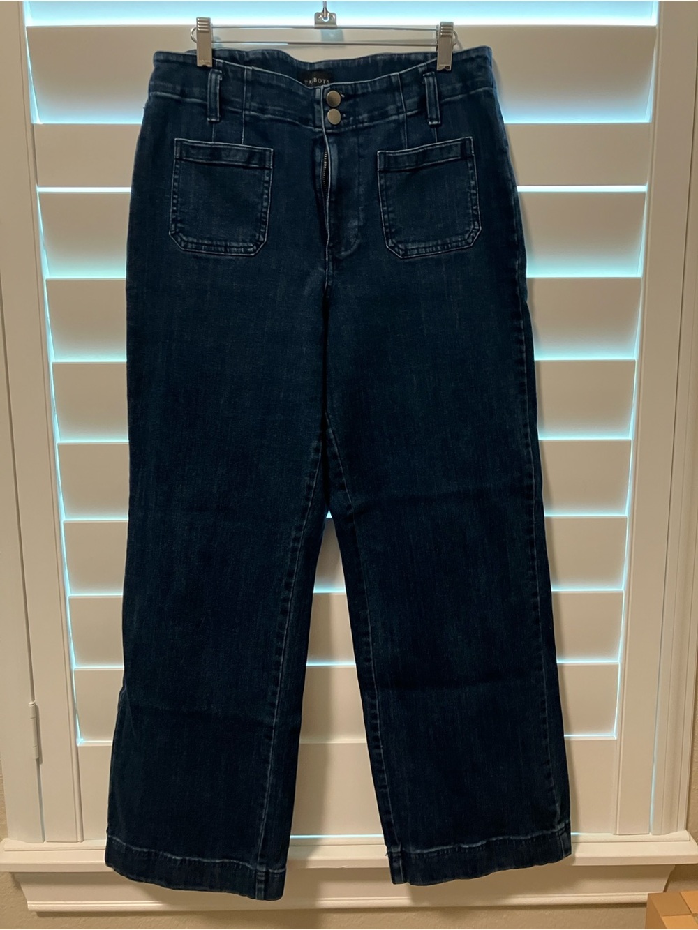 Talbots Dark Indigo Wide-Leg Jeans